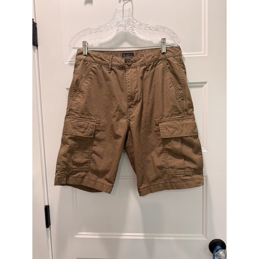 Levi's Carrier Cargo Shorts Men 29 Brown Flat Front Flap Pockets Utility